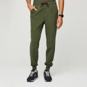 FIGS Men’s Tansen Jogger Limited Edition Dark Olive Scrub Pants Size XXL